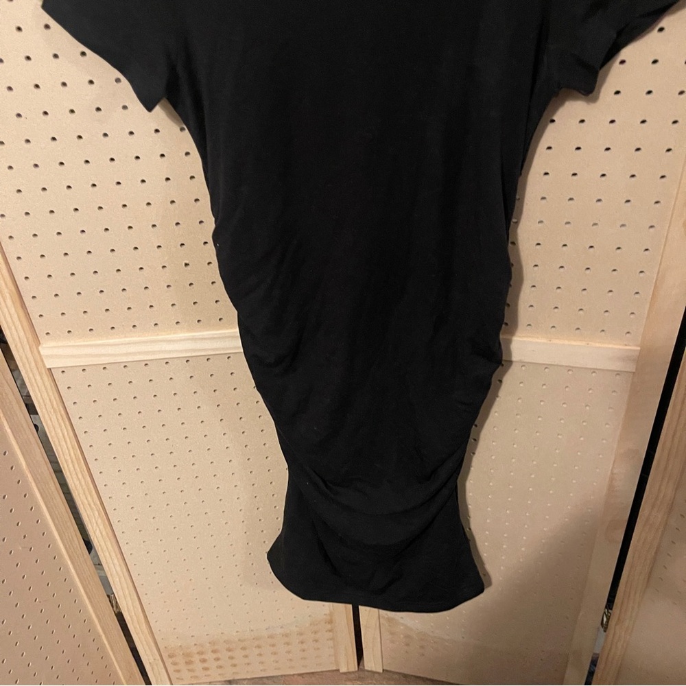 š¤°NWT Quince small Tencel Jersey Maternity Dress - Classic Blackš¤°š¾ - Picture 4 of 10
